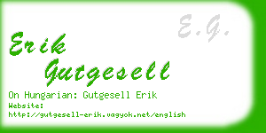 erik gutgesell business card
